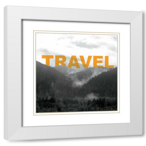 Bold Adventures IV White Modern Wood Framed Art Print with Double Matting by Marshall, Laura