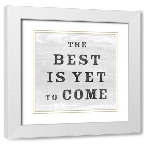 His and Hers Love II White Modern Wood Framed Art Print with Double Matting by Schlabach, Sue