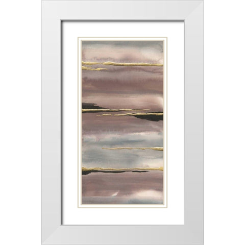 Gilded Morning Fog III Gold White Modern Wood Framed Art Print with Double Matting by Paschke, Chris