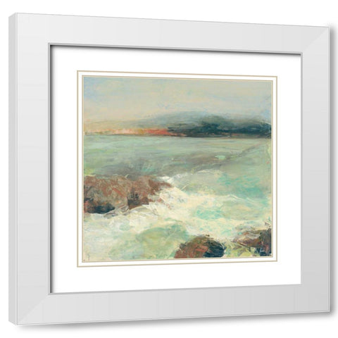 Point Lobos Crop White Modern Wood Framed Art Print with Double Matting by Purinton, Julia