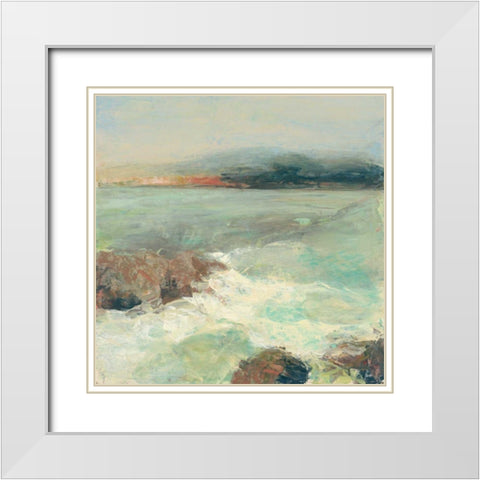 Point Lobos Crop White Modern Wood Framed Art Print with Double Matting by Purinton, Julia