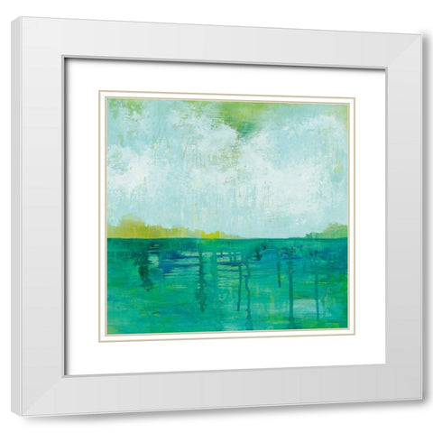 To the Shore White Modern Wood Framed Art Print with Double Matting by Averinos, Melissa