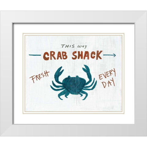 Ahoy X White Modern Wood Framed Art Print with Double Matting by Averinos, Melissa