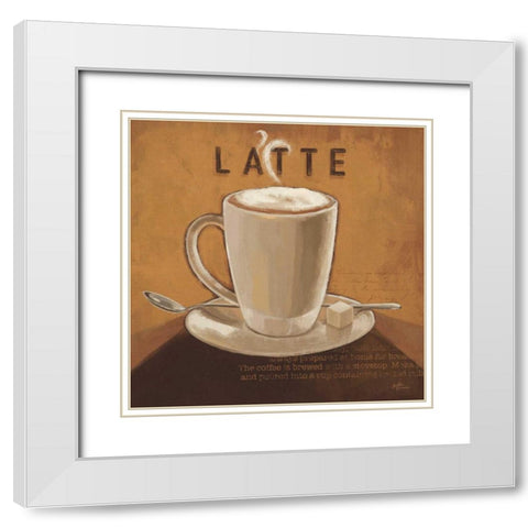 Coffee and Co IV White Modern Wood Framed Art Print with Double Matting by Penner, Janelle
