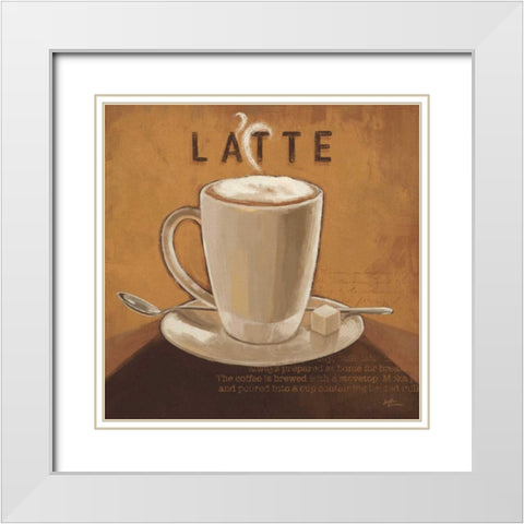 Coffee and Co IV White Modern Wood Framed Art Print with Double Matting by Penner, Janelle