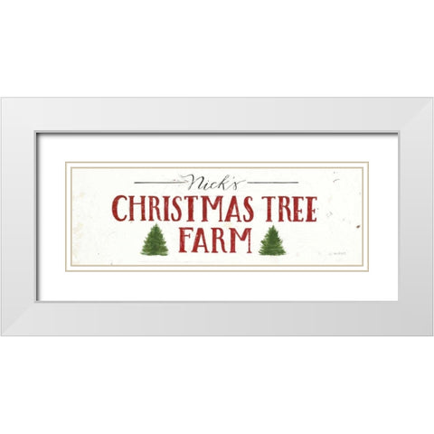 Christmas in the Heartland VI Crop White Modern Wood Framed Art Print with Double Matting by Wiens, James