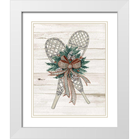 Holiday Sports on Wood III Luxe White Modern Wood Framed Art Print with Double Matting by McKenna, Kathleen Parr