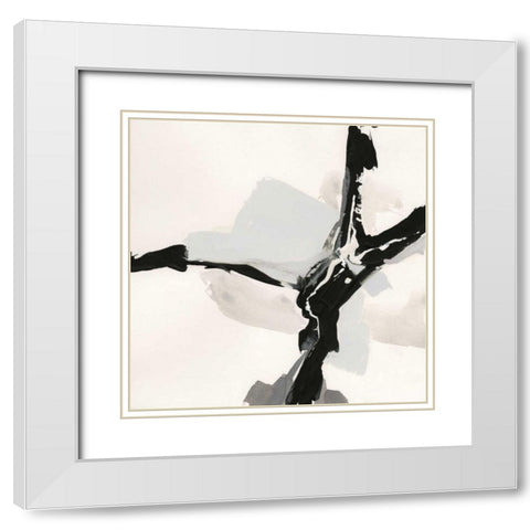 Creamy Neutral III White Modern Wood Framed Art Print with Double Matting by Paschke, Chris