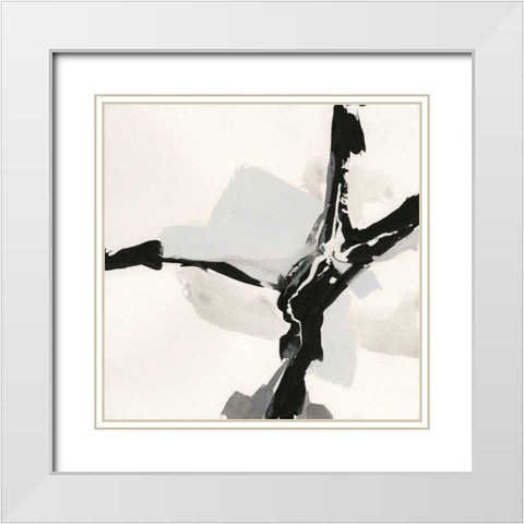 Creamy Neutral III White Modern Wood Framed Art Print with Double Matting by Paschke, Chris