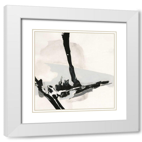 Creamy Neutral IV White Modern Wood Framed Art Print with Double Matting by Paschke, Chris