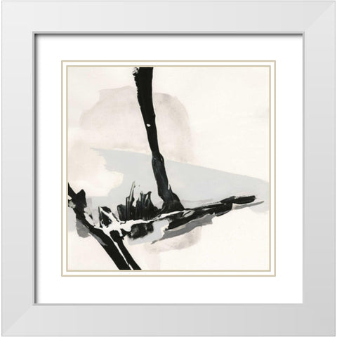 Creamy Neutral IV White Modern Wood Framed Art Print with Double Matting by Paschke, Chris