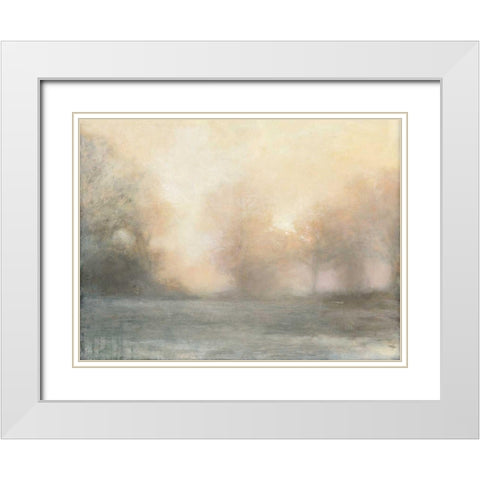 Top of the Field White Modern Wood Framed Art Print with Double Matting by Purinton, Julia