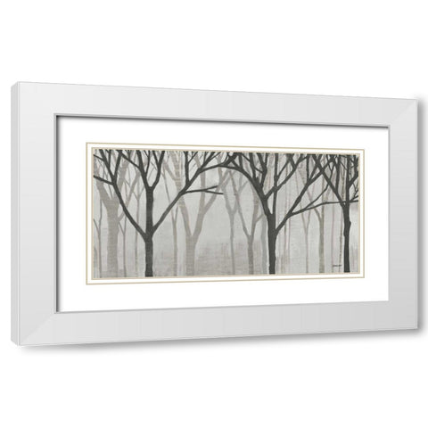 Spring Trees Greystone IV White Modern Wood Framed Art Print with Double Matting by Lovell, Kathrine