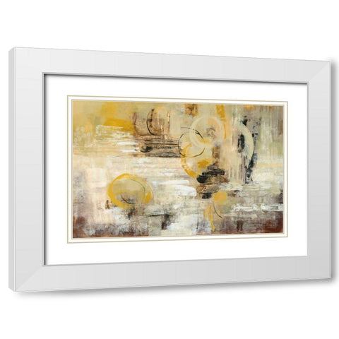 Soft Glow White Modern Wood Framed Art Print with Double Matting by Vassileva, Silvia