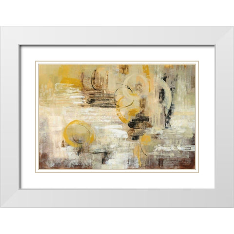 Soft Glow White Modern Wood Framed Art Print with Double Matting by Vassileva, Silvia