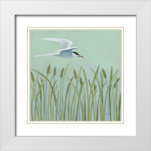 Free as a Bird I White Modern Wood Framed Art Print with Double Matting by Lovell, Kathrine