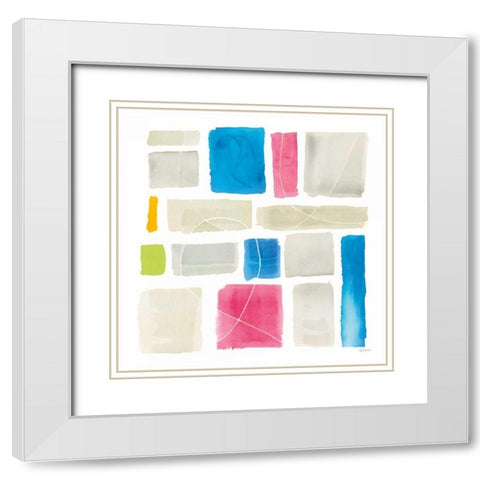 Comares III White Modern Wood Framed Art Print with Double Matting by Schlabach, Sue