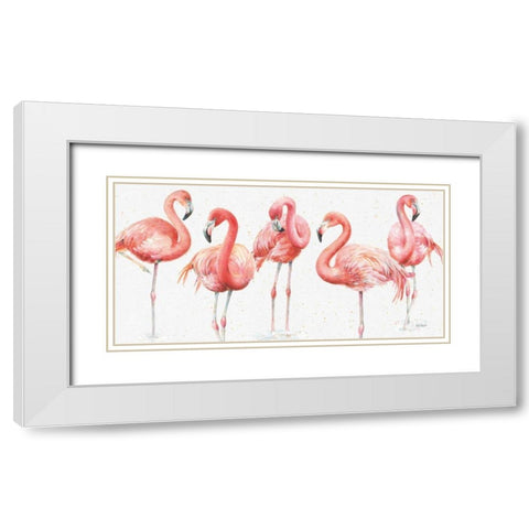 Gracefully Pink VIII White Modern Wood Framed Art Print with Double Matting by Audit, Lisa