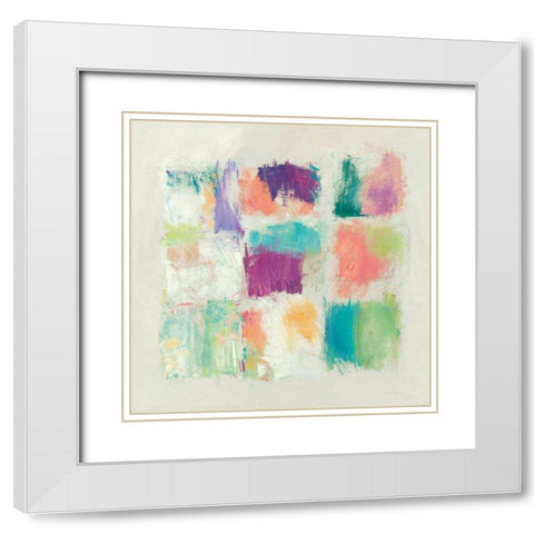 Popsicles II Stone White Modern Wood Framed Art Print with Double Matting by Schick, Mike