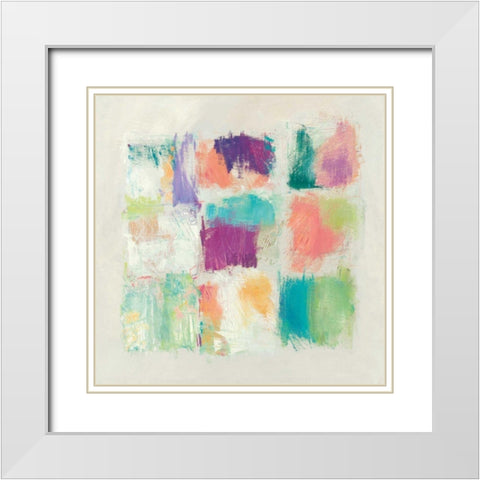 Popsicles II Stone White Modern Wood Framed Art Print with Double Matting by Schick, Mike