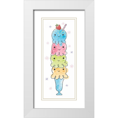 My Treat Panel II White Modern Wood Framed Art Print with Double Matting by Hershey, Moira