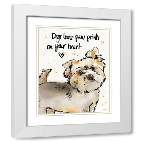 Strike a Paws VII White Modern Wood Framed Art Print with Double Matting by Tavoletti, Anne