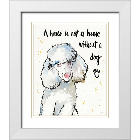 Strike a Paws III White Modern Wood Framed Art Print with Double Matting by Tavoletti, Anne