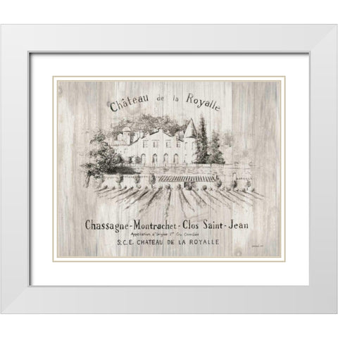 Chateau Royalle on Wood White Modern Wood Framed Art Print with Double Matting by Nai, Danhui