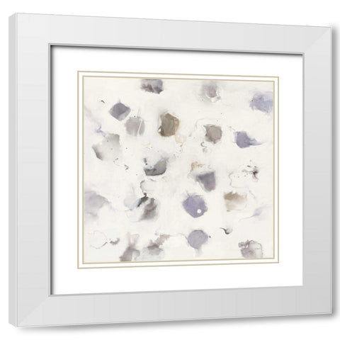 Nougat I White Modern Wood Framed Art Print with Double Matting by Schick, Mike