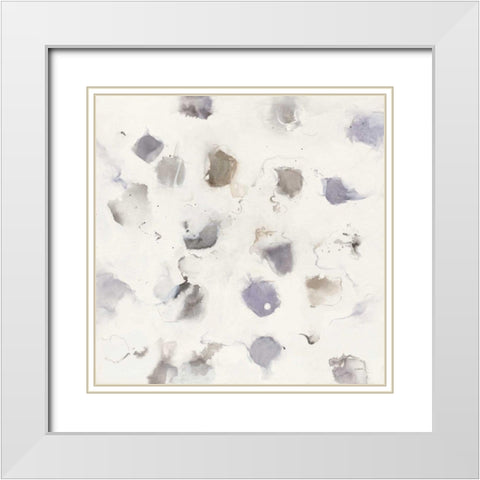 Nougat I White Modern Wood Framed Art Print with Double Matting by Schick, Mike
