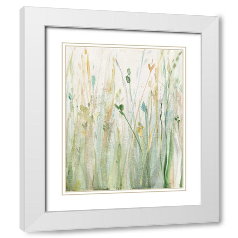 Spring Grasses II Crop White Modern Wood Framed Art Print with Double Matting by Tillmon, Avery