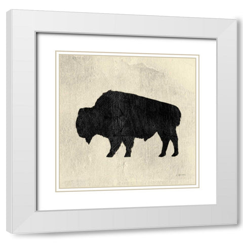 Neutral Lodge II v2 White Modern Wood Framed Art Print with Double Matting by Wiens, James