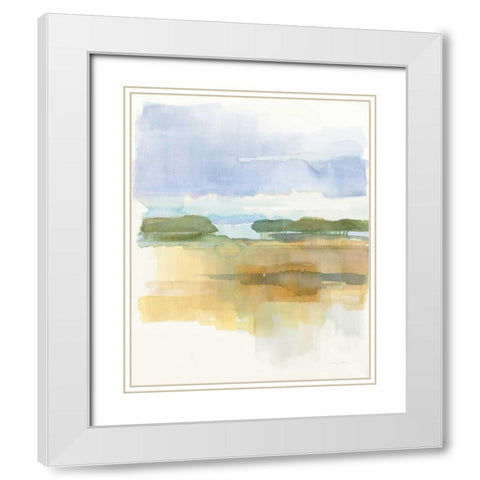Dusk Light White Modern Wood Framed Art Print with Double Matting by Tillmon, Avery