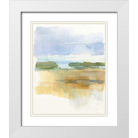 Dusk Light White Modern Wood Framed Art Print with Double Matting by Tillmon, Avery