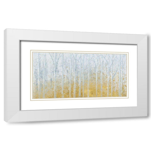 Silver Waters Crop No River Gold White Modern Wood Framed Art Print with Double Matting by Wiens, James