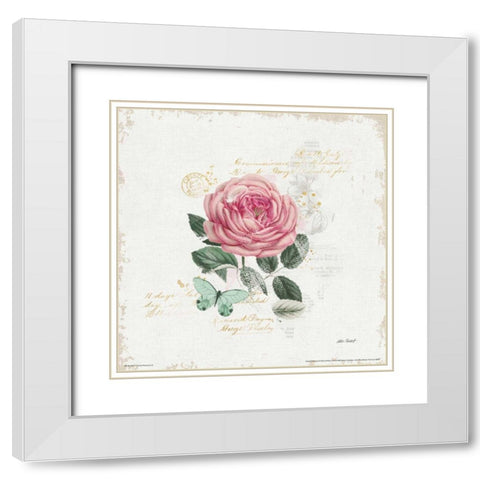 French Romance IV White Modern Wood Framed Art Print with Double Matting by Pertiet, Katie