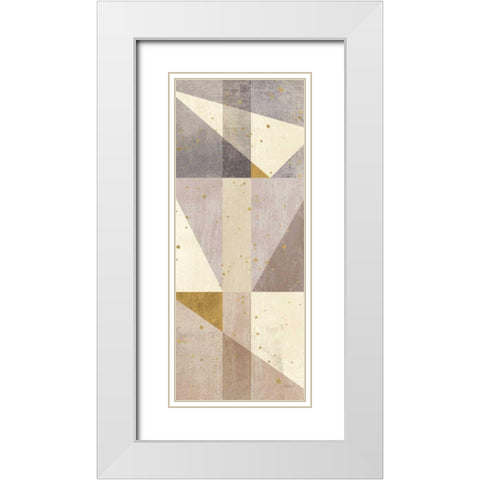 Framework II White Modern Wood Framed Art Print with Double Matting by Charron, Veronique