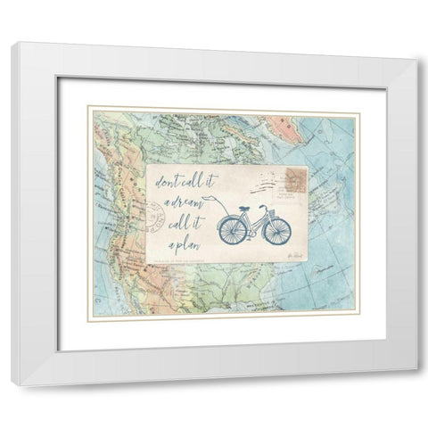 Travel Posts I White Modern Wood Framed Art Print with Double Matting by Pertiet, Katie