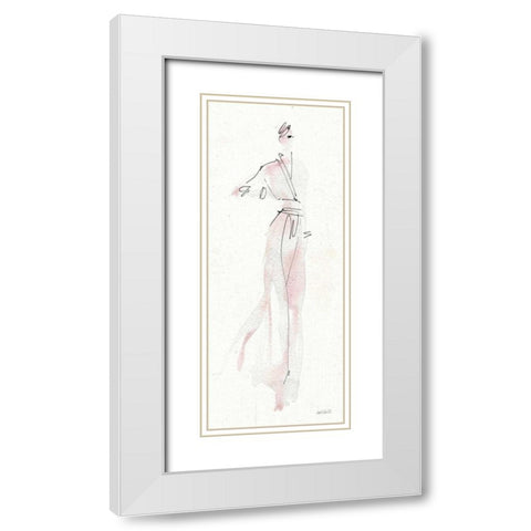 La Fashion IV White Modern Wood Framed Art Print with Double Matting by Tavoletti, Anne