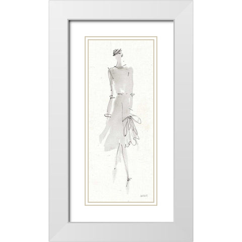 La Fashion I Gray White Modern Wood Framed Art Print with Double Matting by Tavoletti, Anne