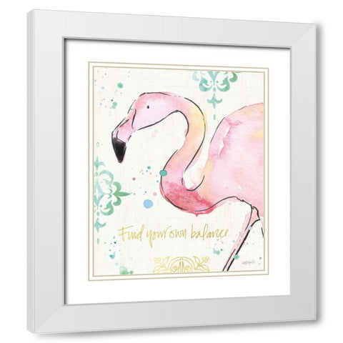 Palm Passion III White Modern Wood Framed Art Print with Double Matting by Tavoletti, Anne