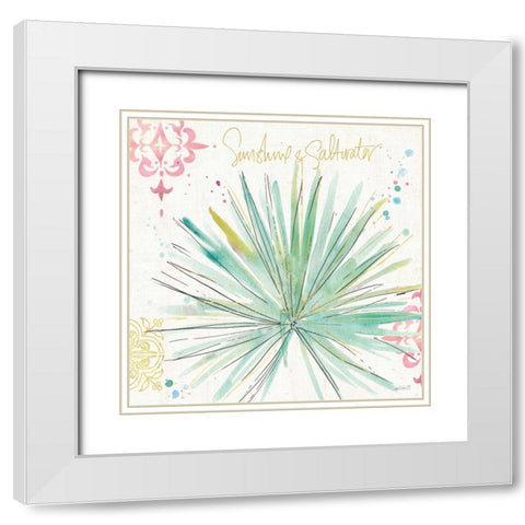 Palm Passion V White Modern Wood Framed Art Print with Double Matting by Tavoletti, Anne