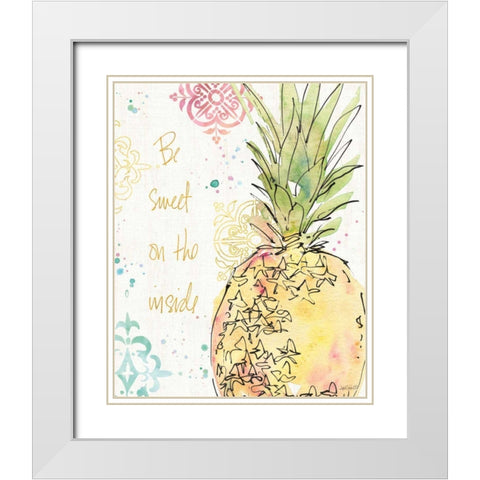 Palm Passion IX White Modern Wood Framed Art Print with Double Matting by Tavoletti, Anne