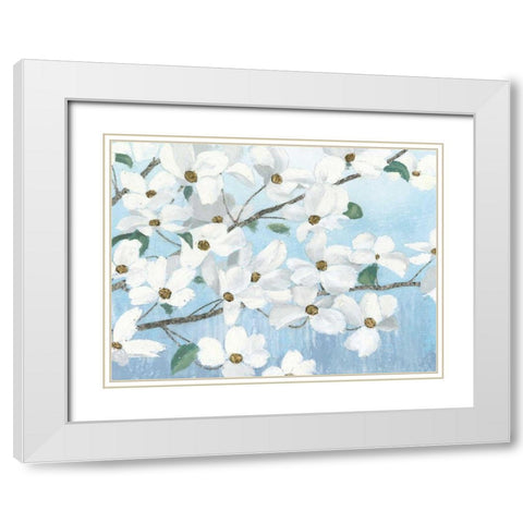 Graceful Touch White Modern Wood Framed Art Print with Double Matting by Wiens, James