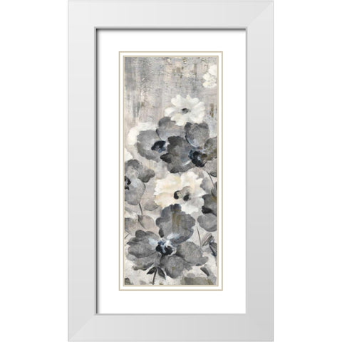 Crystal Raindrops Panel I White Modern Wood Framed Art Print with Double Matting by Vassileva, Silvia