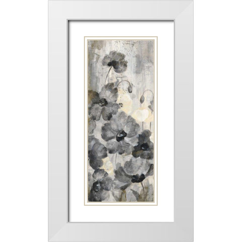 Crystal Raindrops Panel II White Modern Wood Framed Art Print with Double Matting by Vassileva, Silvia