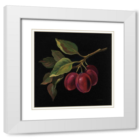 Prune no Words White Modern Wood Framed Art Print with Double Matting by Vassileva, Silvia