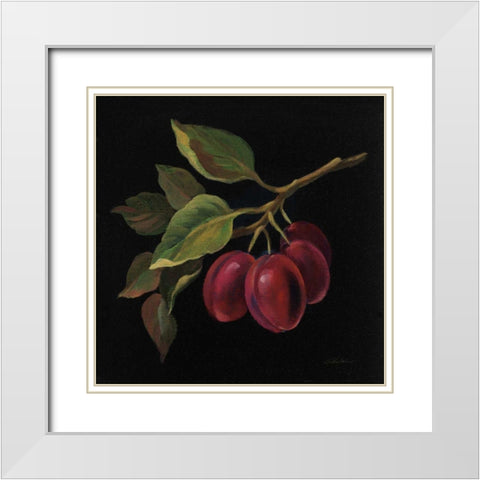 Prune no Words White Modern Wood Framed Art Print with Double Matting by Vassileva, Silvia
