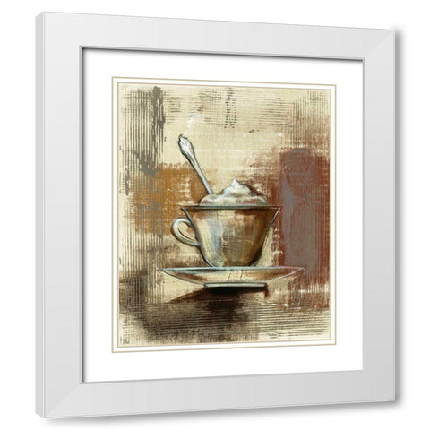 Cafe Classico III Neutral White Modern Wood Framed Art Print with Double Matting by Vassileva, Silvia