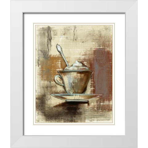 Cafe Classico III Neutral White Modern Wood Framed Art Print with Double Matting by Vassileva, Silvia
